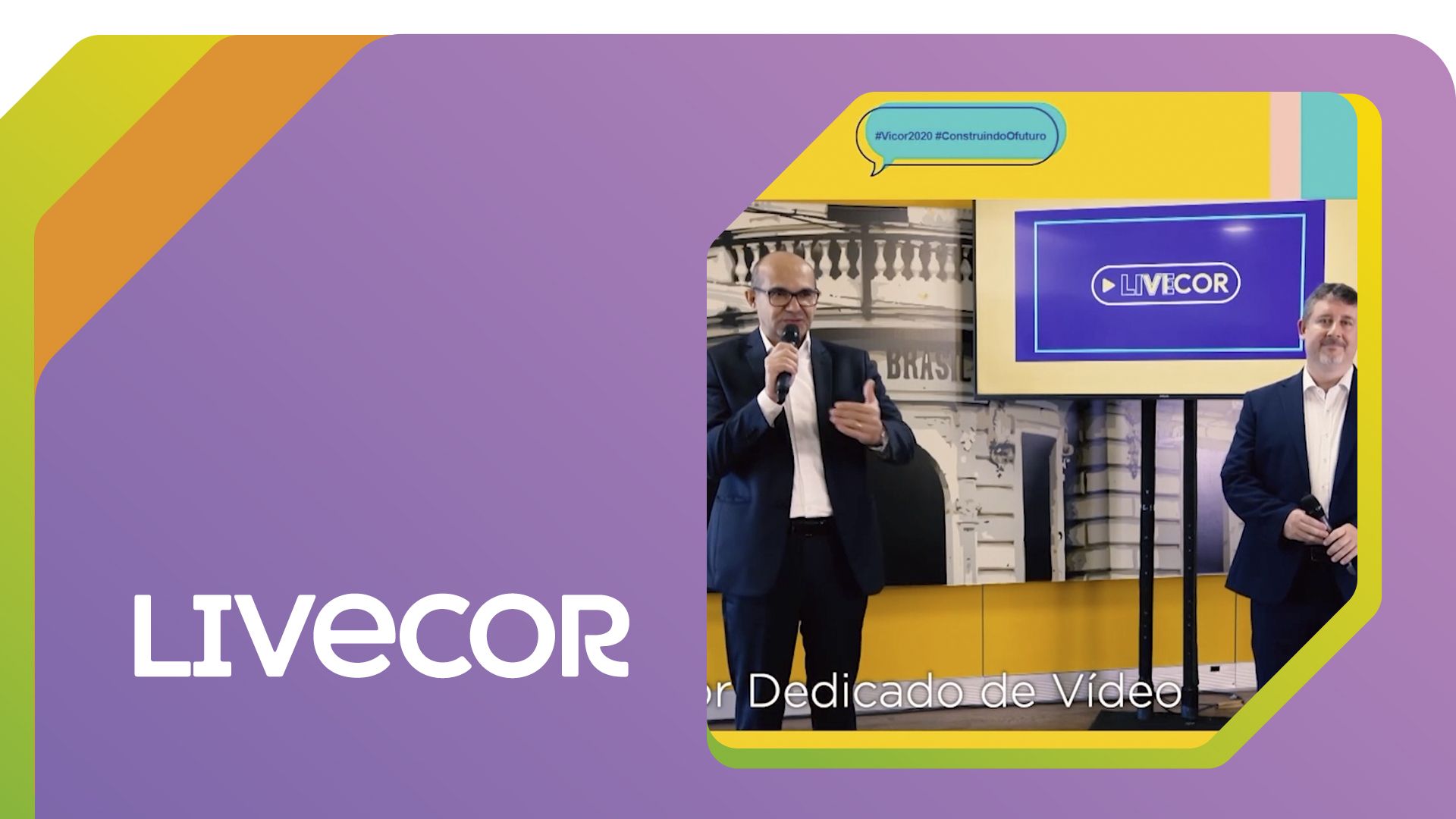 Evento Livecor do Banco do Brasil com apresentação de palestrantes